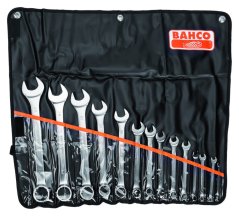 Sada očkoplochých klíčů, 14 ks, v plastovém zavinovacím pouzdře, 6-32 mm