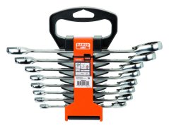 Sada kombinovaných ráčnových klíčů, 8 ks, plastový držák