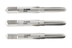BAER HSSG ruční závitníky – 3dílná sada, kuželový náběh – univerzální