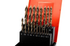 19-ti dílná sada vrtáků BAER TurboCentrix HSSE/Co5 (stoupání 0,5 mm) 1–10 mm