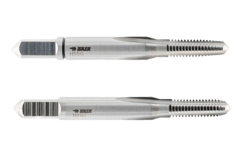 BAER HSSE ruční závitníky 2-dílná sada – MF - Průměr: MF 6 x 0,75