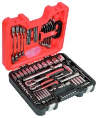 Sada nástrčných klíčů, 1/4“ a 1/2“, metrických, 6 hran,