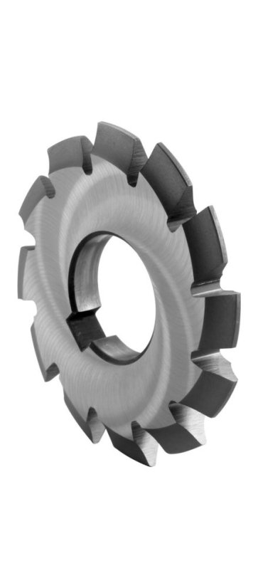 Fréza tvarová na evolventní ozubení, úhel záběru 20° - D: 50, Z: 12, Název: modul 0.5, pro 12-13 zubů, d: 16, m: 1,25, Zoz: 14-16, n: 2 Fréza tvarová na evolventní ozubení, úhel záběru 20° - D: 50, Z: 12, Název: modul 0.5, pro 12-13 zubů, d: 16, m: 1,25, Zoz: 14-16, n: 2