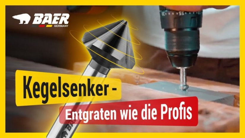 Sada záhlubníků 90° HSSG - 6,3 - 20,5 mm.