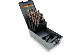 23-dílná sada vysoce výkonných kobaltových vrtáků BAER EXTREME HSS-E  (1-10,5mm + M3 - M12)