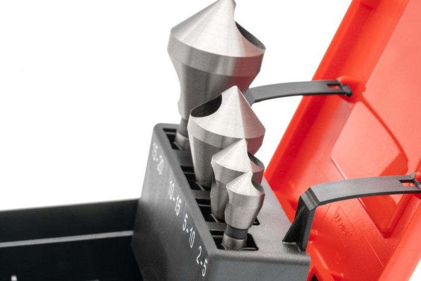 HSSG VAP sada 90° záhlubníků s křížovým otvorem 2 - 20 mm.