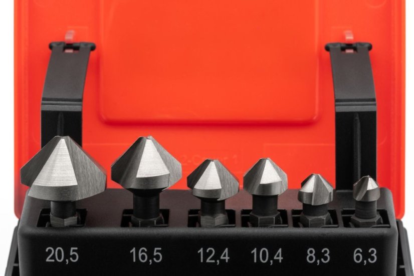 Sada 90° záhlubníků HSSG - 6,3 - 20,5 mm pro aku-šroubováky.