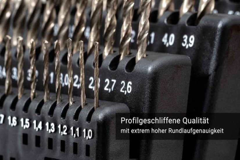 51-dílná sada vysoce výkonných kobaltových vrtáků BAER EXTREME HSS-E (1-6mm)
