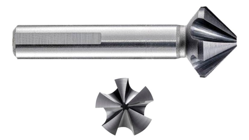 Záhlubníky 90° pětibřité - Průměr: 10,4 mm