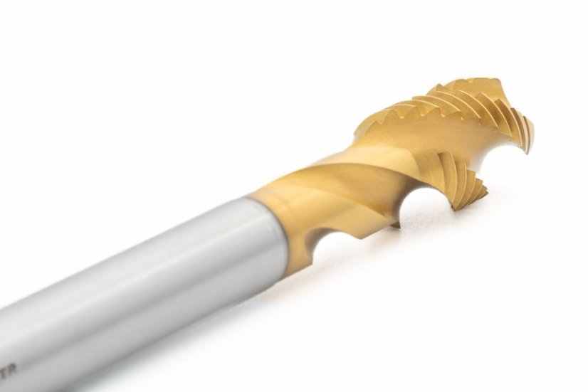 BAER HSSE-TiN strojní závitník - 35° RSP - MF - DIN 374 nerezová ocel