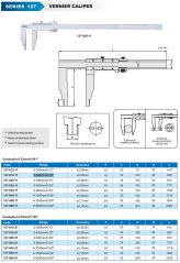 Analogové posuvné měřítko s prodlouženými čelistmi 100 mm