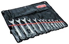 Sada očkoplochých klíčů, 14 ks, v plastovém zavinovacím pouzdře, 6-32 mm