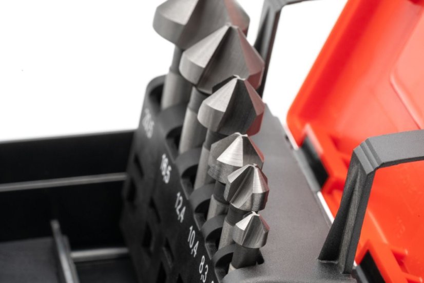 Sada záhlubníků 90° HSSG - 6,3 - 20,5 mm.