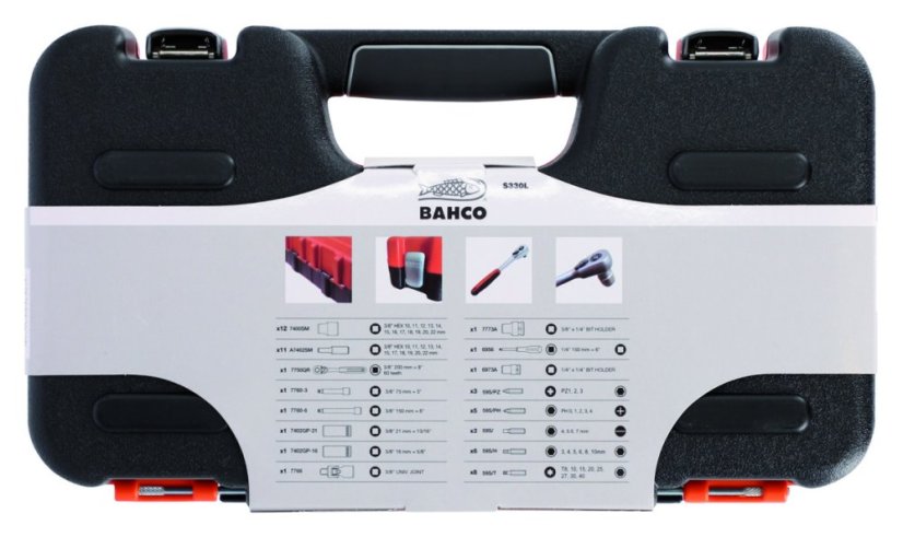 1/4" + 3/8" Sada nástrčných klíčů, 53 ks