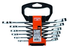 Sada kombinovaných ráčnových klíčů, 6 ks, plastový držák