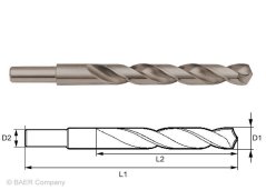 Vysoce výkonný vrták Extreme se zúženou stopkou (stopka 13 mm) HSS-E