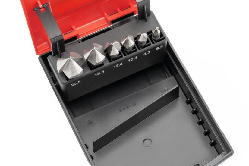 Sada 90° záhlubníků HSSG - 6,3 - 20,5 mm pro aku-šroubováky.