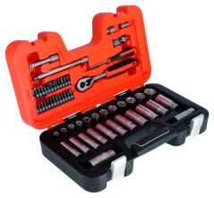 1/4" + 3/8" Sada nástrčných klíčů, 53 ks