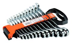 Sada kombinovaných ráčnových klíčů, 12 ks, plastový držák