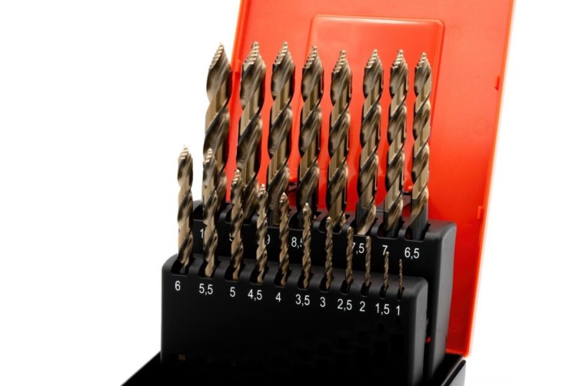 19-ti dílná sada vrtáků BAER TurboCentrix HSSE/Co5 (stoupání 0,5 mm) 1–10 mm