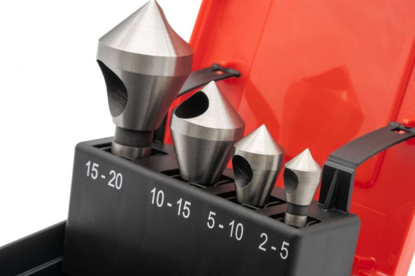 HSSG VAP sada 90° záhlubníků s křížovým otvorem 2 - 20 mm.