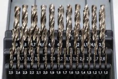 51-dílná sada vysoce výkonných kobaltových vrtáků BAER EXTREME HSS-E (1-6mm)