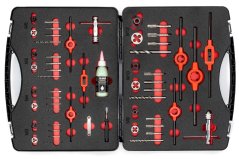 BAER ULTRA sada HSS – ruční závitníky + závitová oka + příslušenství + řezná pasta: M3–M12