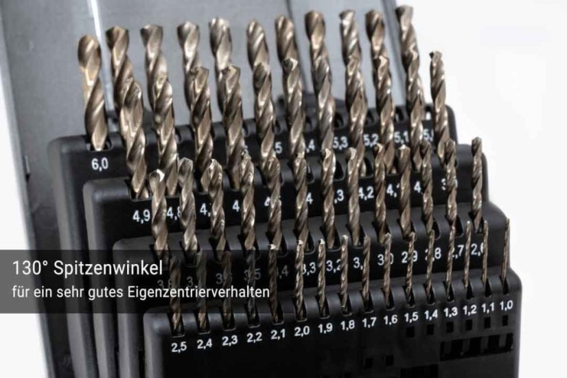 51-dílná sada vysoce výkonných kobaltových vrtáků BAER EXTREME HSS-E (1-6mm)